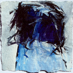 Acryl auf Büttenpapier /15x15 cm 