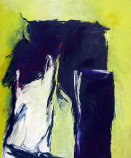 zusammenstehen 120x100 cm / Acryl