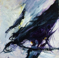 Acrylic on Hand-made paper / 15x15 cm