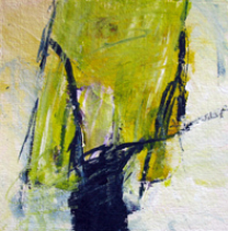 Acrylic on Hand-made paper / 15x15 cm