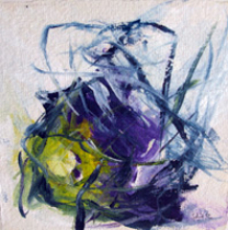 Acryl auf Büttenpapier /15x15 cm  