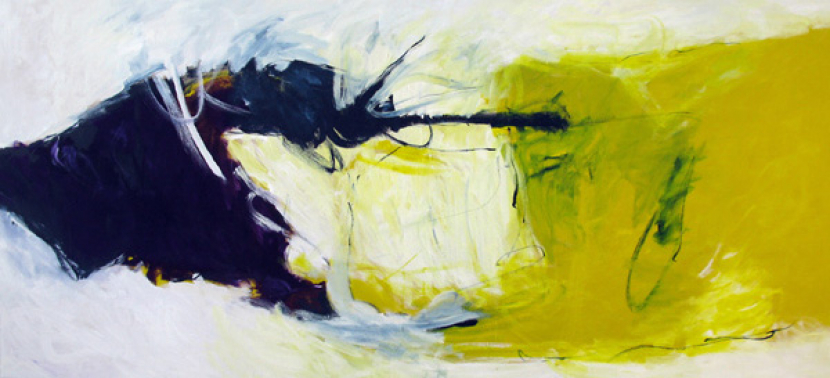 et voilà la lumière 120x260 cm / Acryl