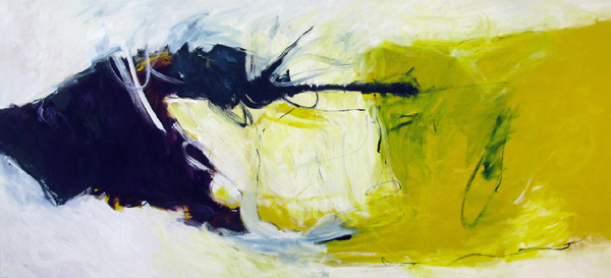 et voilà la lumière 120x260 cm / Acryl