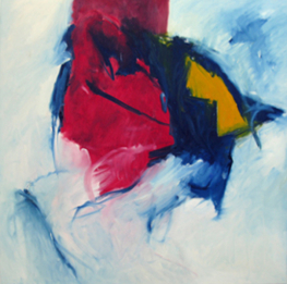 Feuerschmelze 100x100 cm / Oel