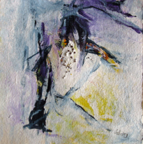Senfkorn 1 15x15 cm Acryl auf Bütten