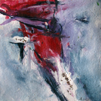 Senfkorn 1 15x15 cm Acryl auf Bütten