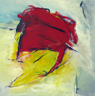 Wisch und weg 64x64 cm / Acryl