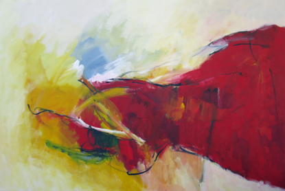 Da lass uns eine Hütte bauen 100x150 cm / Acryl
