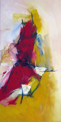 Danke für die Blumen 100x50 cm / Acryl 