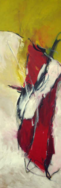 Dennoch 150x50 cm / Acryl 