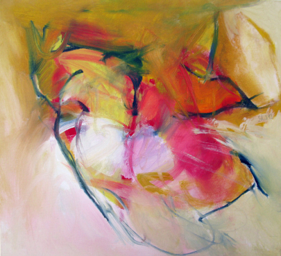 Blüten 40x44 cm / Acryl