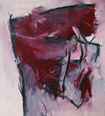 zu sich stehen 40x44 cm / Acryl
