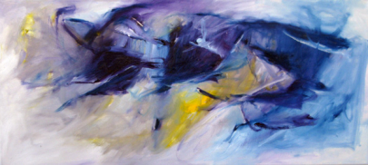 Song for Kommeno 45x100 cm / Oel 