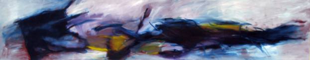 Time have changed  Inspired by Supertramp 30x150 cm / Oel 