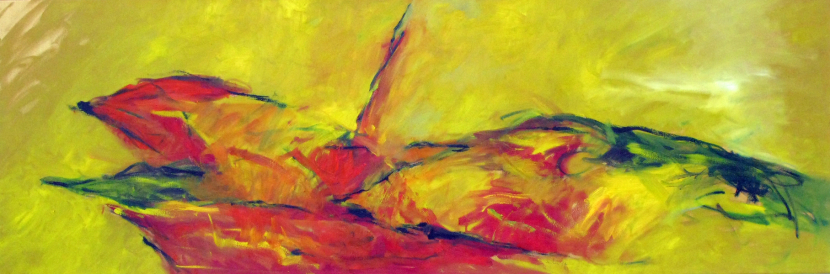 In The Light Inspired by Pink Floyd 50x150 cm / Oel