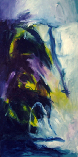 Footprints Inspired by Miles Davis 100x50 cm/ Oel