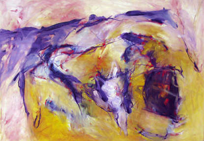 Father of day father of night Inspired by Manfred Mann's Earthband 70x100 cm / l'huile