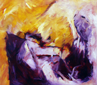 Keep Talking Inspired by Pink Floyd The Division Bell / 70x80 cm / Oel