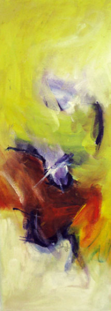 And everything is done under the sun Inspired by Pink Floyd The Dark side of the moon 40x15 cm / Oel