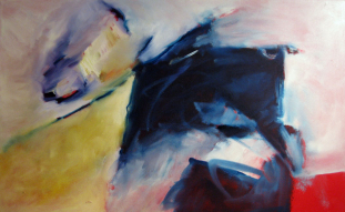 Silence That Speaks So Much Louder Than Words Inspired by Pink Floyd The Dark Side Of The Moon /50x81 cm /Oel