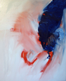 One word and wie will smash it down Inspired by Pink Floyd The Division Bell /55x45 cm / Oel