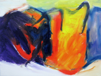 Time was Inspired by Whisbone Ash Argus / 30x40 cm / Oel