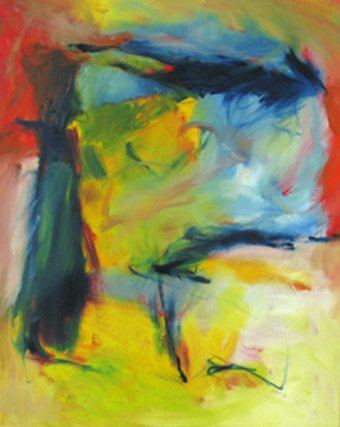 Klaviertrio XV 1,5 G-Dur by J. Haydn /50x40 cm / Oil / Private property
