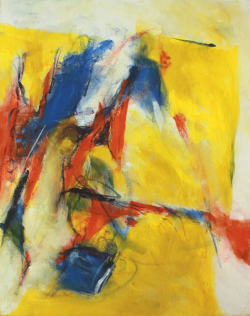 Niklaus von Flüe / Inspiriert von Arthur Honegger/ 50x40 cm / Oel