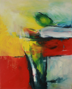 Aufschrei / 50x40 cm / Oel