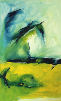 Weitsicht / 65x40 cm / Oel