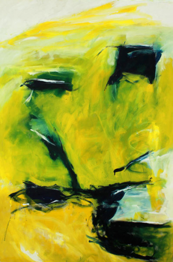 Erschöpft / 140x94 cm / Oel