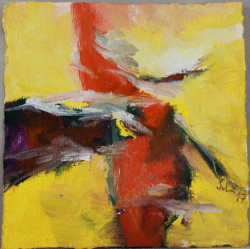 Silentium 2 / Inspiriert durch Arvo Pärt / 26x21 cm / Oel 