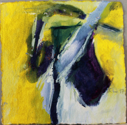 Silentium 4 / Inspiriert durch Arvo Pärt / 26x21 cm / Oel 