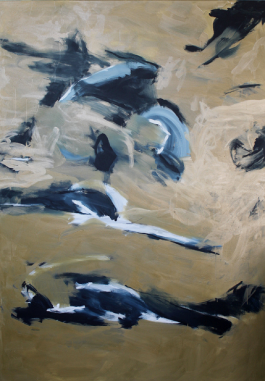 Inspiriert von John Coltrane / Chase the train / 200x140 cm / Acryl