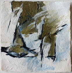 Inspiriert von Brandford Marsalis  / 15x15 cm / Acryl