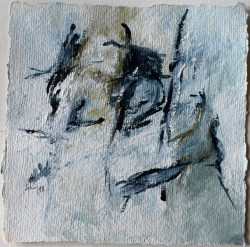 Inspiriert von Brandford Marsalis  / 15x15 cm / Acryl