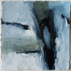 Inspiriert von Susanne Abbuehl / Black is the color / 15x15 cm / Acryl