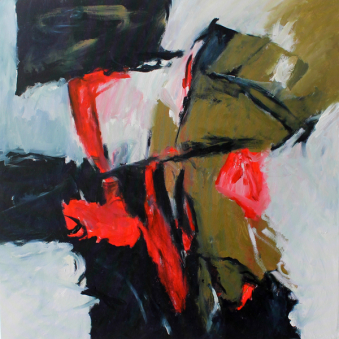 Inspiriert von Santana / I love you much, to much / 100x100 cm / Acryl