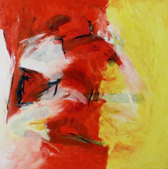 Inspiriert von Antonin Dvoràk / Cellokonzert op 104 2. Satz / 100x100 cm / Oel