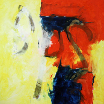 Inspiriert von Antonin Dvoràk / Cellokonzert op 104 1. Satz / 100x100 cm / Oel