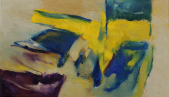 gedichted / 32x55 cm / Oel