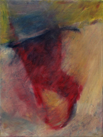 was unter dem Hut ist / 40x30cm / Oel