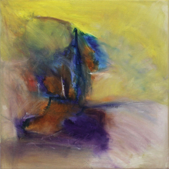 was grübelt / 40x40cm / Oel