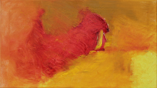 was im Sturm entsteht / 42x75cm / Oel