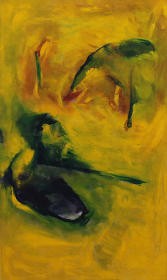 Das Tier und sein Schutz / 100x60 cm / Öl