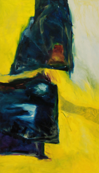 Zwei Positionen / 130x75 cm / Öl