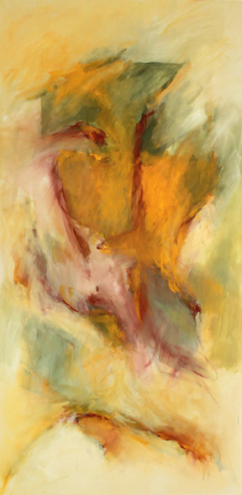  Fruits growing / 200x100 cm / Pigments and Acrylic