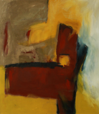  View through the window / 160x140 cm / Acrylic and Pigments