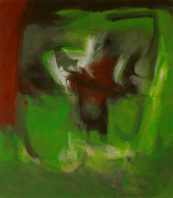  Rustle in the sea of ??leaves / 160x140 cm / Acrylic and Pigments