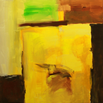 Stilleben ohne Früchte / 120x120 cm / Acryl und Pigmente